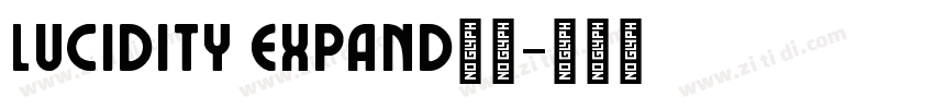 Lucidity Expand字体字体转换